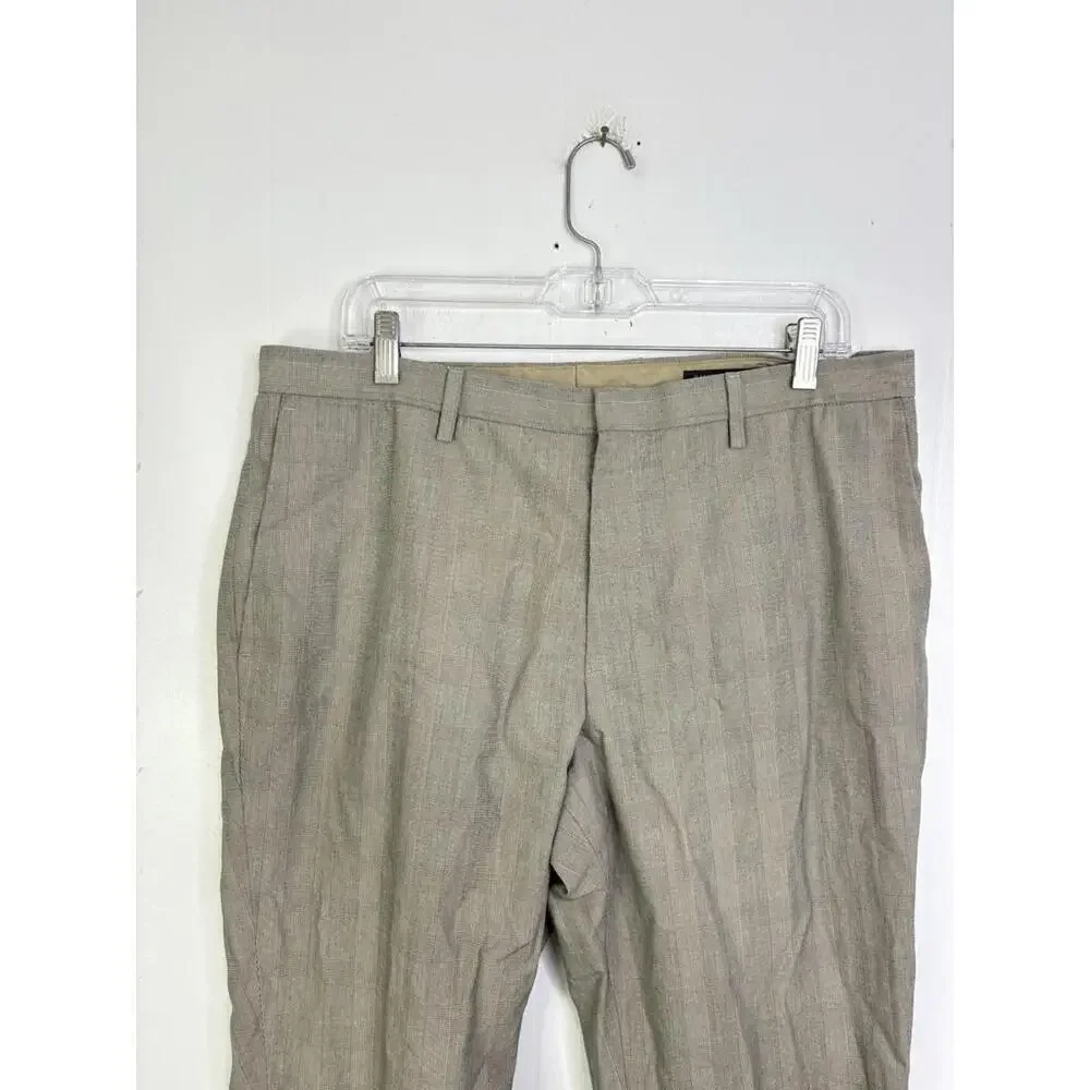 Banana Republic Pants Mens 35 Non Iron Slim Fit Glen Plaid Career Office Work